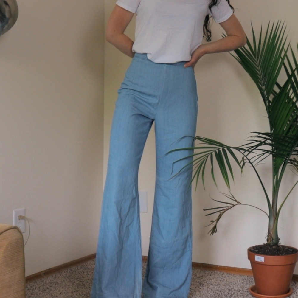 American Apparel bell bottom / wide leg pants